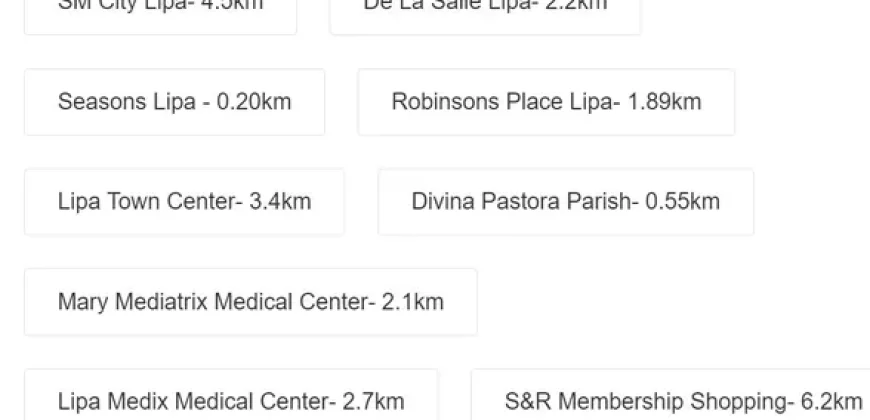 Affordable Residential Lot for sale by Ayala Avida in Lipa Batangas