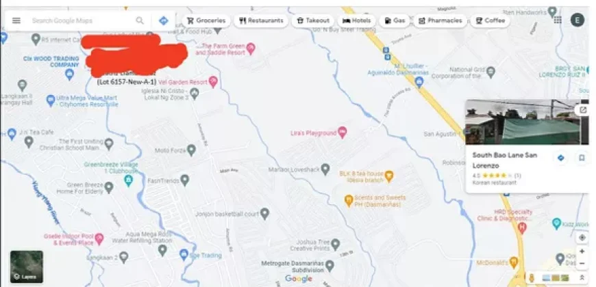 Residential lot in South Plains Executive Village, Dasmarinas, Cavite