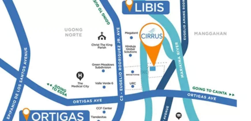 Studio Condo Cirrus Bridgetowne East RLC, Pasig 24sm